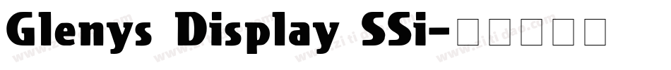 Glenys Display SSi字体转换